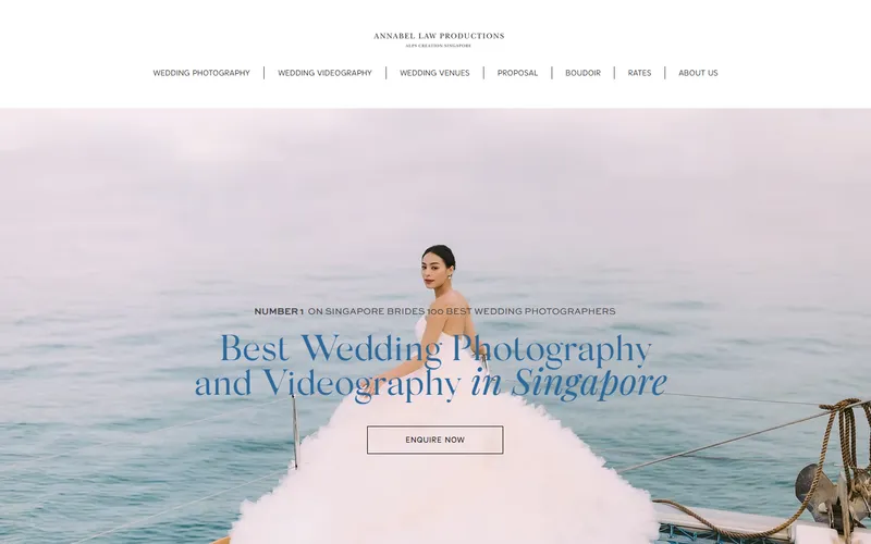 Annabel Law Productions wedding videographer Singapore homepage