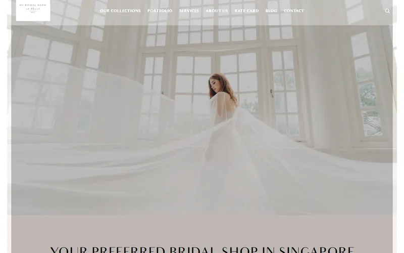 La Belle Couture wedding videographer Singapore homepage