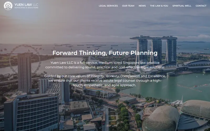 Yuen Law LLC homepage
