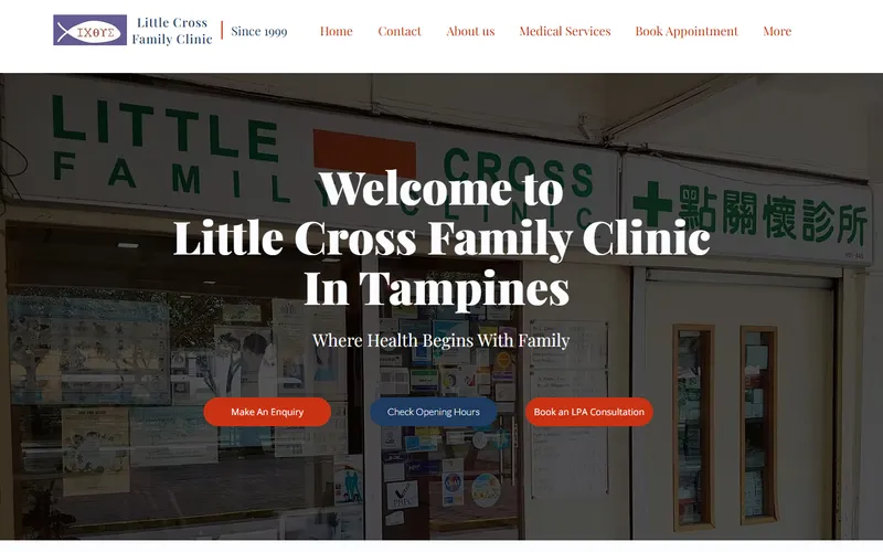 Little Cross Family Clinic homepage