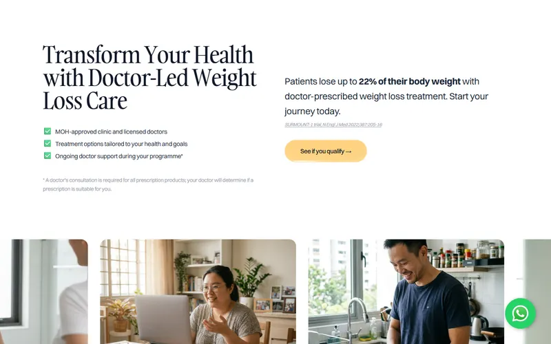 Trimly homepage