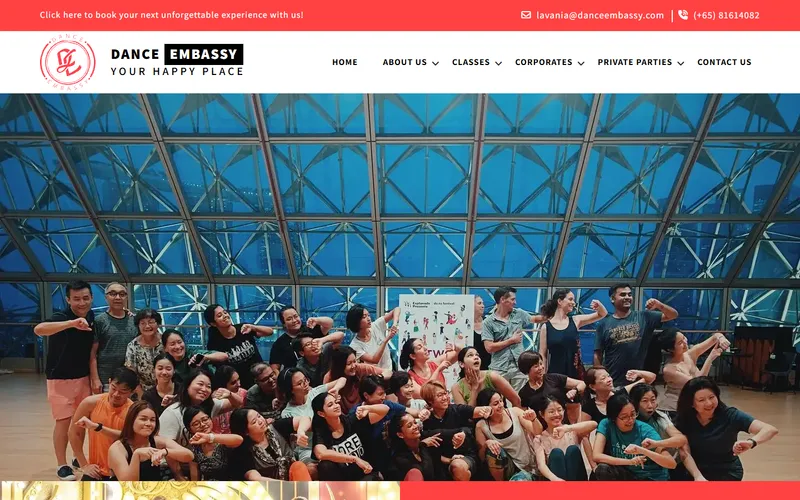 Dance Embassy homepage