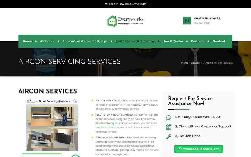 Everyworks Singapore homepage