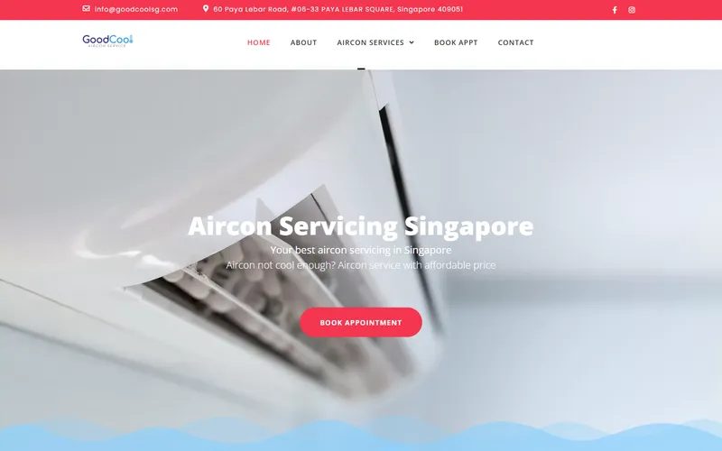 GoodCool SG homepage