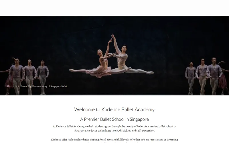 Kadence Ballet Academy homepage