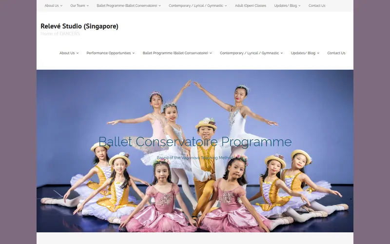 Releve Studio homepage