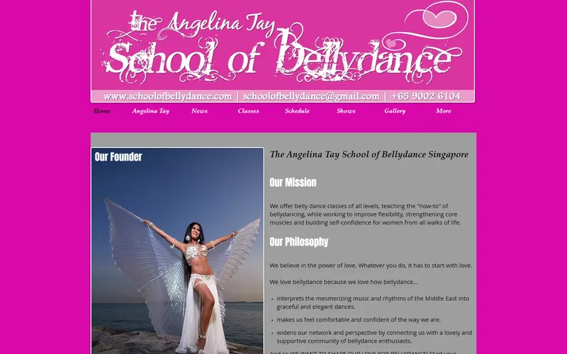 Angelina Tay School of Bellydance homepage