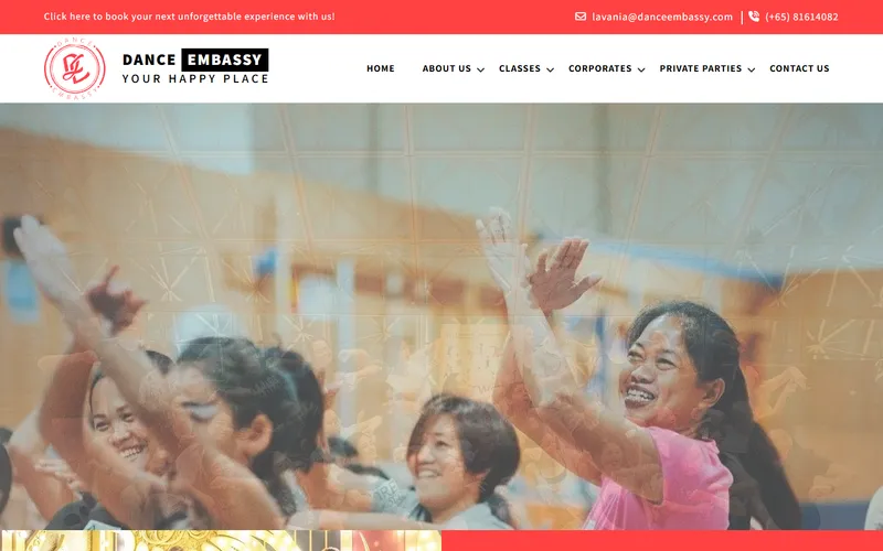 Dance Embassy homepage