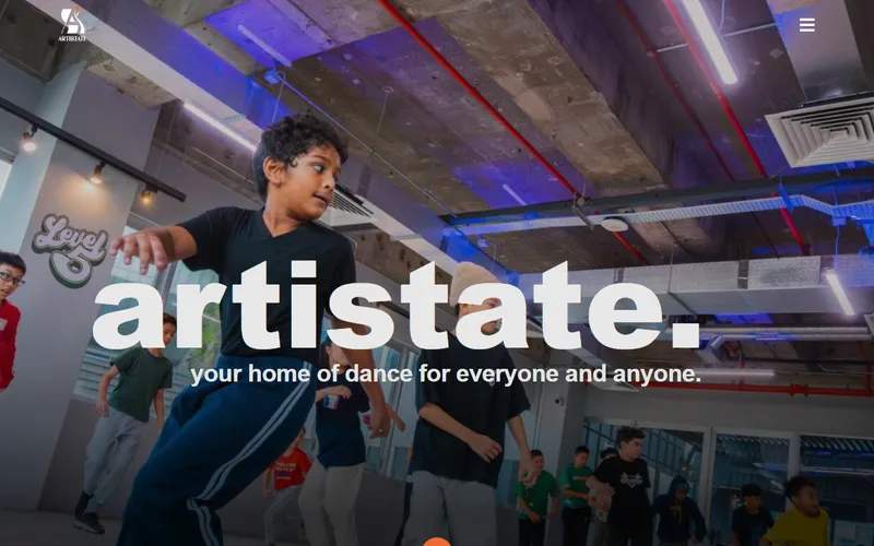 Artistate Dance Academy homepage