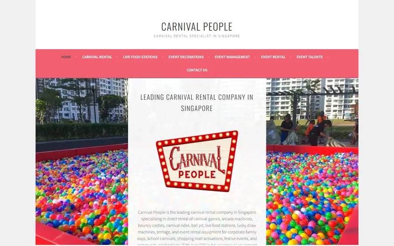 Carnival People homepage