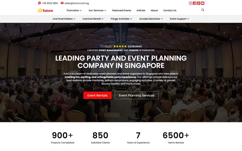FunCo homepage