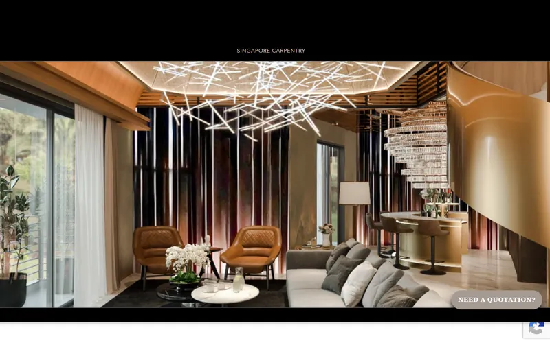Singapore Carpentry website homepage