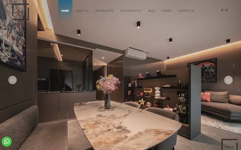 Space Atelier homepage screenshot