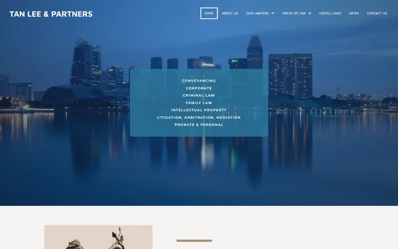 Tan Lee & Partners homepage