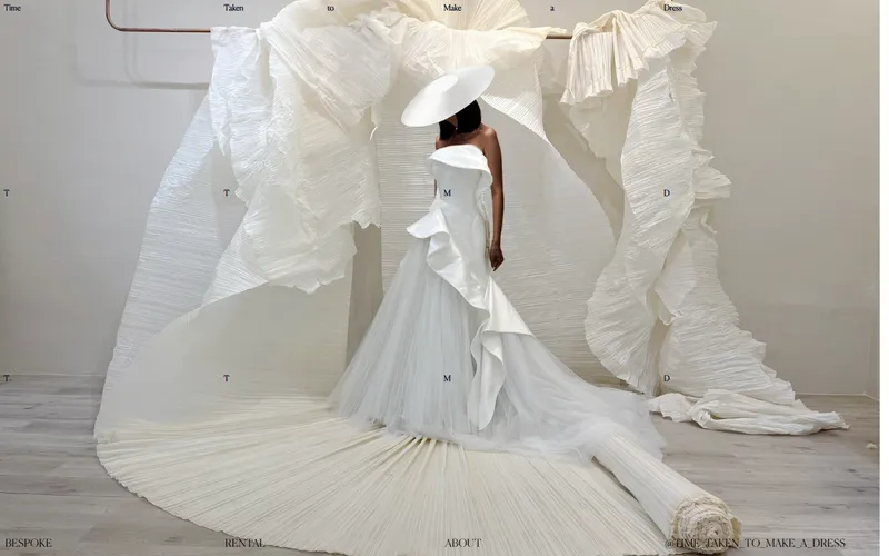 Time Taken to Make a Dress homepage