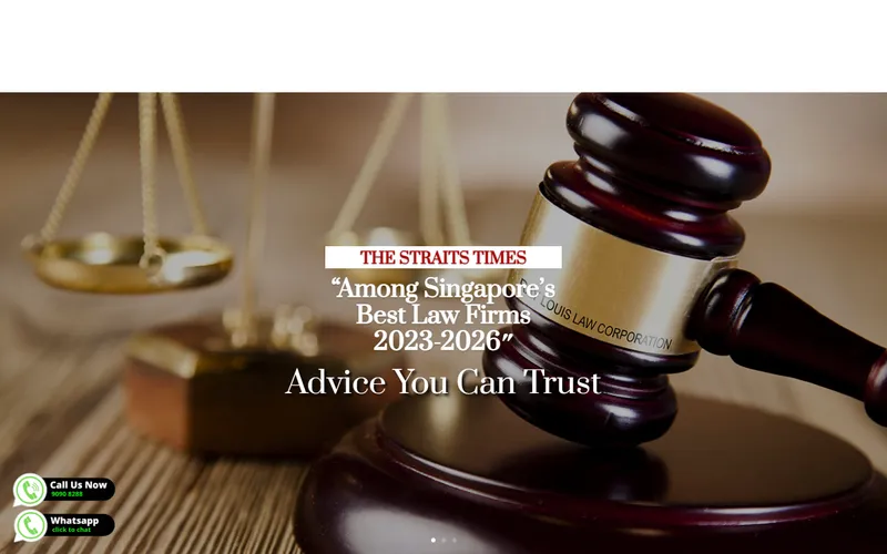 Ray Louis Law Corporation homepage