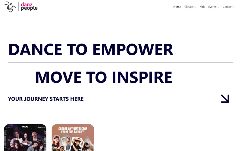 Danz People homepage