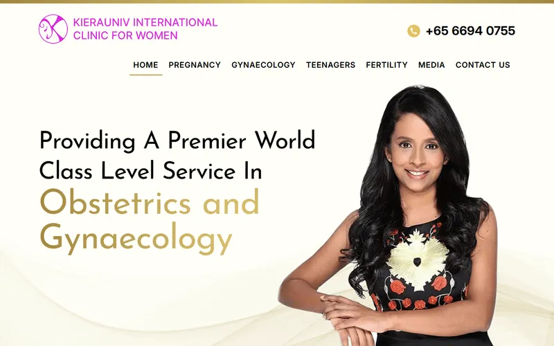 Kierauniv International Clinic for Women homepage