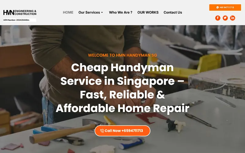 HMN Handyman homepage