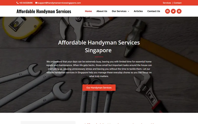 Singapore Handyman homepage