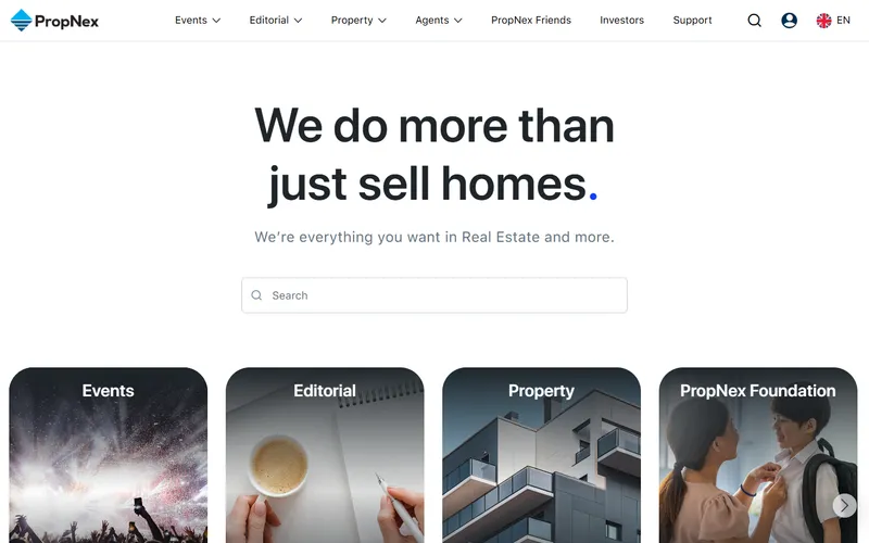 PropNex homepage
