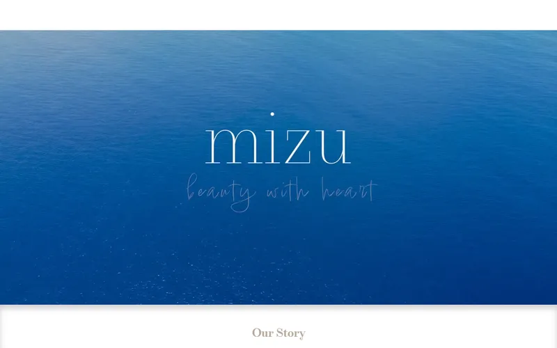 Mizu Aesthetic Clinic homepage
