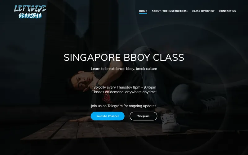 Singapore Bboy Class homepage