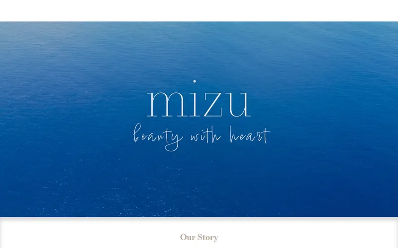 Mizu Aesthetic Clinic homepage