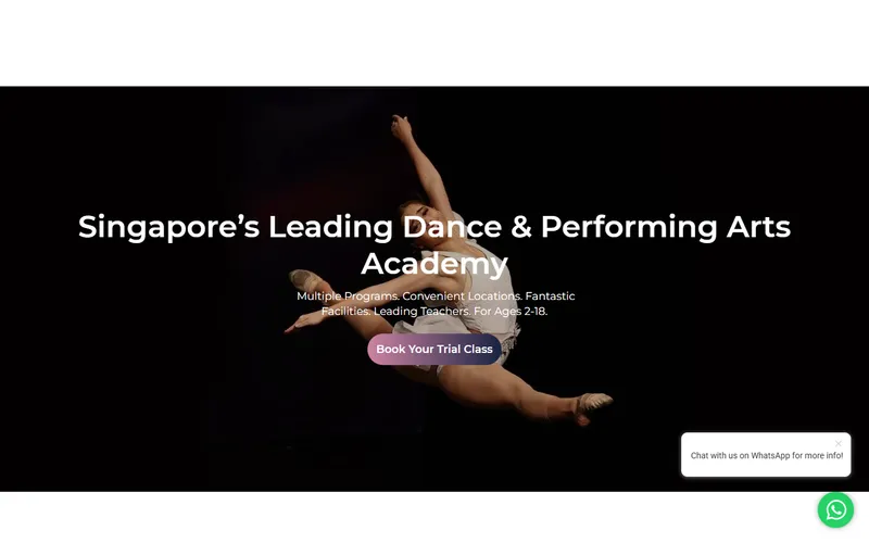 All That Jazz Dance Academy homepage