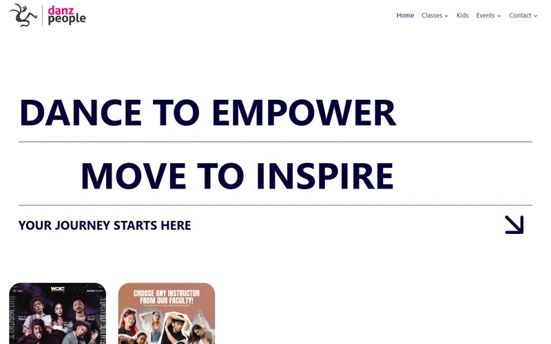 Danz People homepage