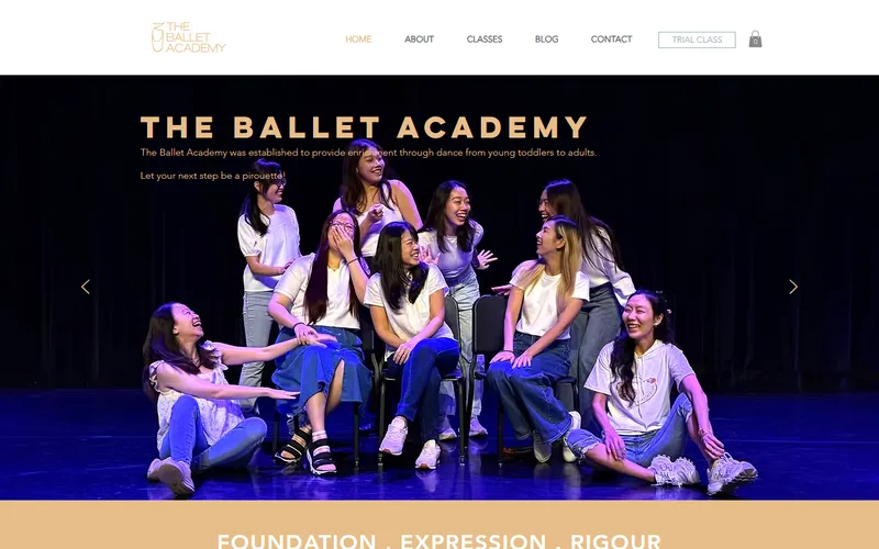 The Ballet Academy homepage