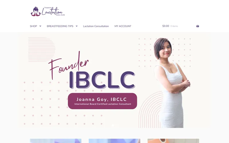 Singapore Lactation Bakes homepage