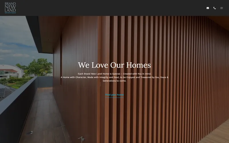 Brand New Land Group homepage