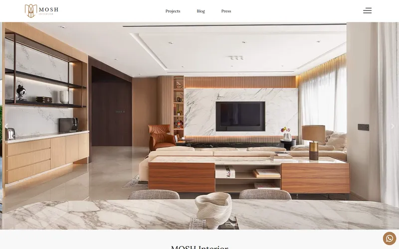 MOSH Interior homepage