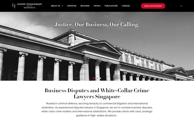 Eugene Thuraisingam LLP homepage