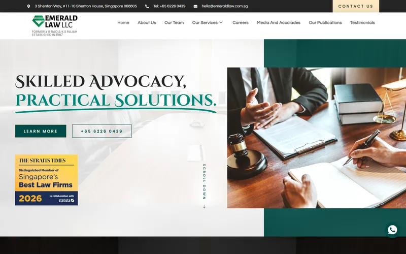 Emerald Law LLC homepage