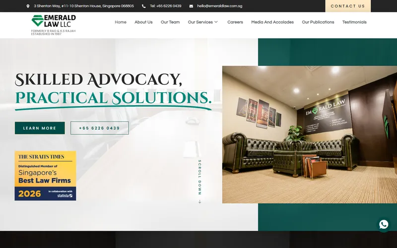 Emerald Law LLC homepage