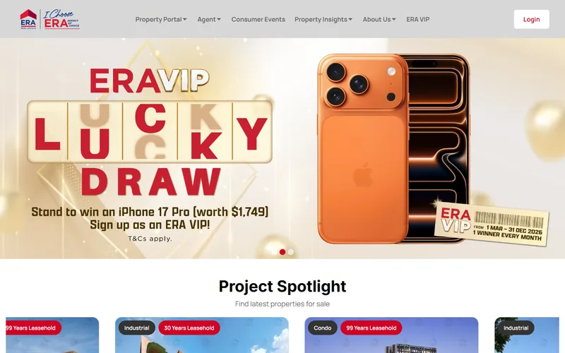 ERA Singapore homepage