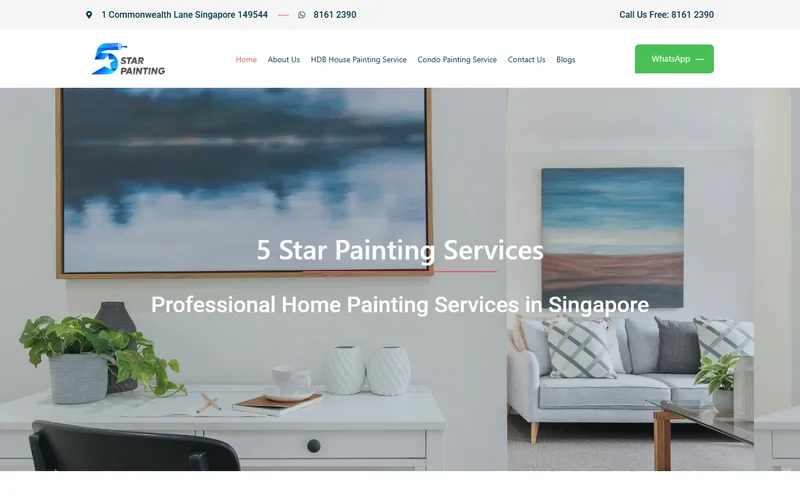 5 Star Painting homepage