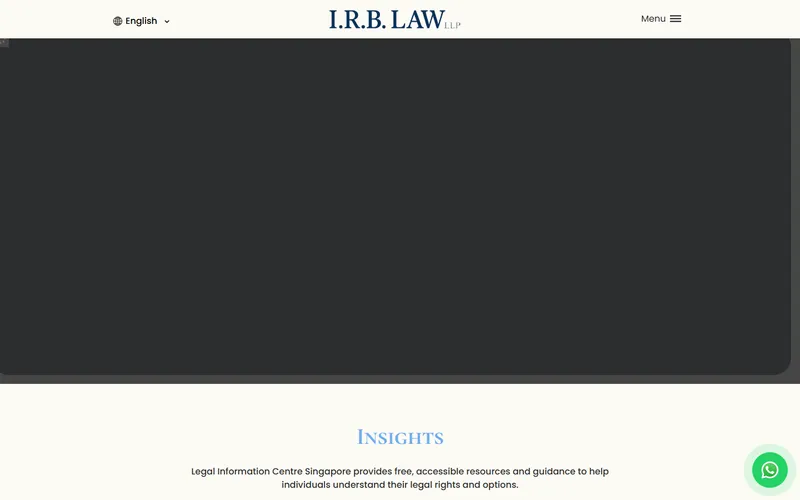 I.R.B. Law LLP homepage