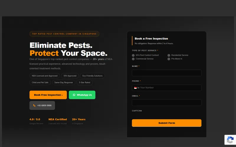 Innovative Pest Management Singapore homepage