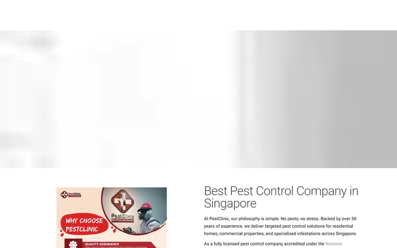PestClinic Singapore homepage