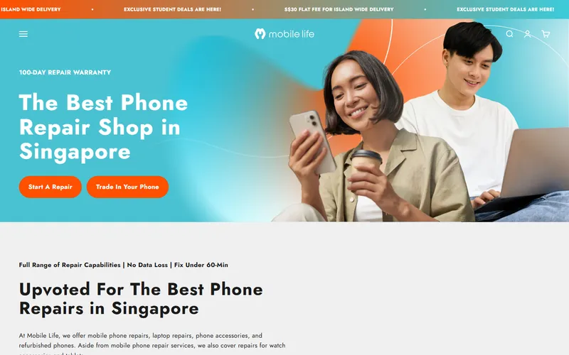 Mobile Life homepage