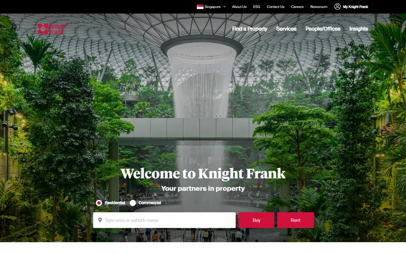 Knight Frank Singapore homepage