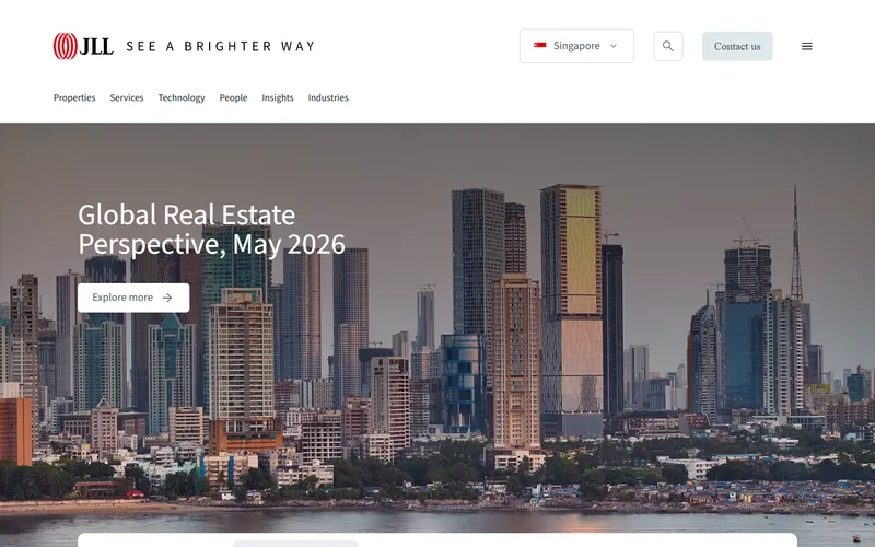JLL Singapore homepage