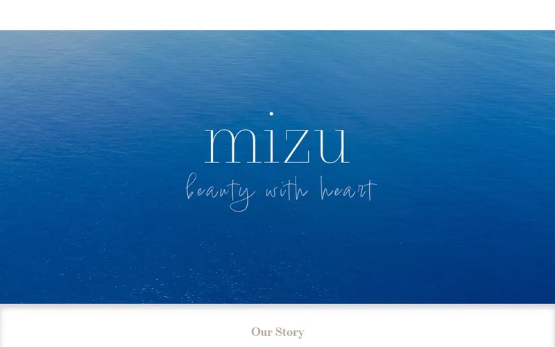 Mizu Aesthetic Clinic homepage