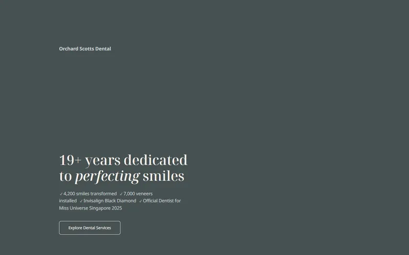 Orchard Scotts Dental homepage