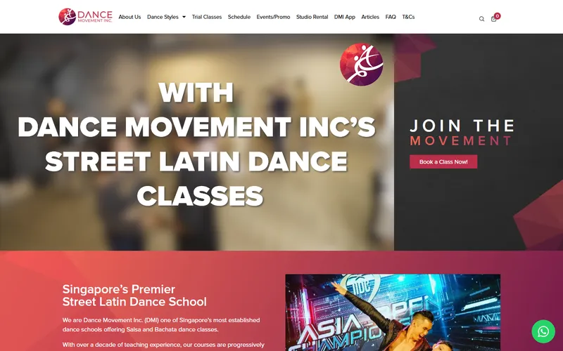 Dance Movement Inc homepage