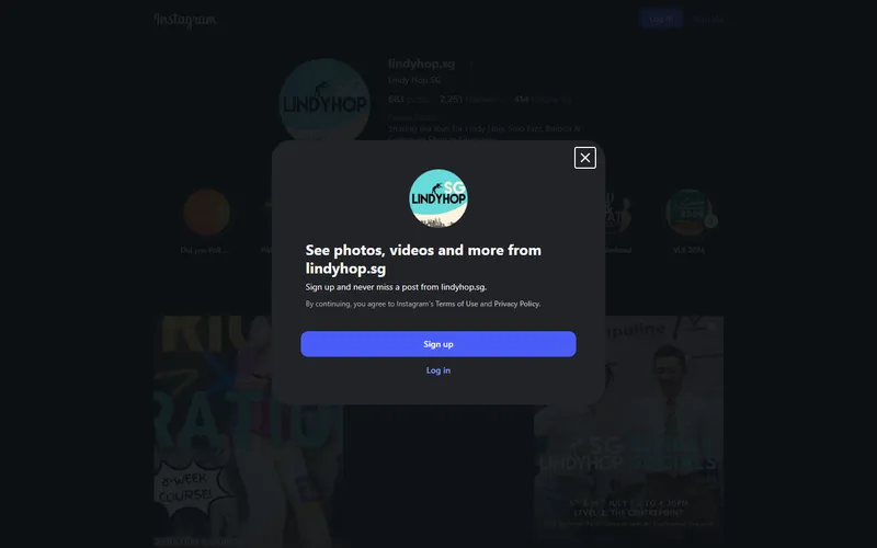 Lindy Hop SG homepage