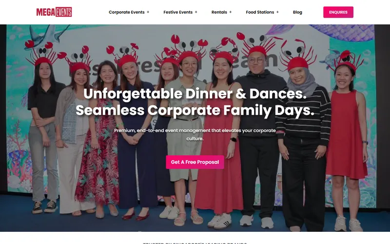 Mega Events homepage